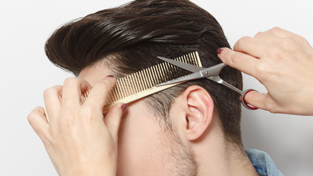 estilo e corte de cabelo masculino adequado